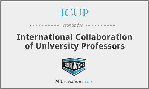 ICUP - International Collaboration of University Professors