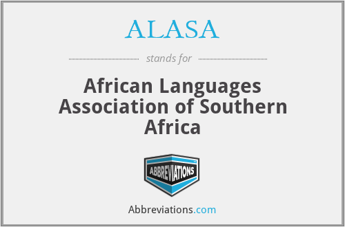 ALASA - African Languages Association of Southern Africa