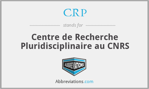 CRP - Centre de Recherche Pluridisciplinaire au CNRS
