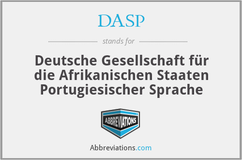 DASP - Deutsche Gesellschaft für die Afrikanischen Staaten Portugiesischer Sprache