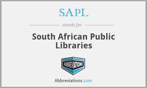 SAPL - South African Public Libraries