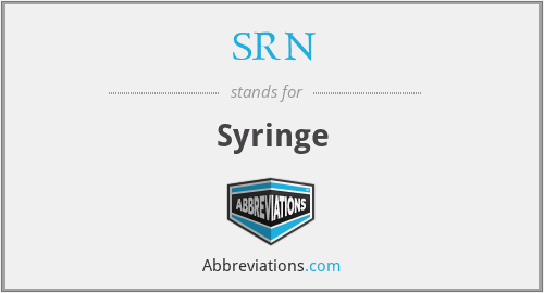 SRN - Syringe