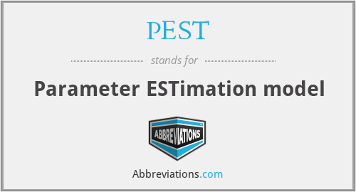 PEST - Parameter ESTimation model