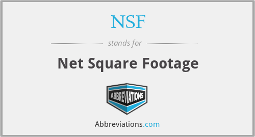 NSF - Net Square Footage