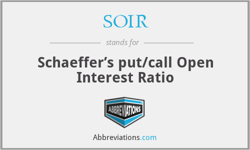 SOIR - Schaeffer’s put/call Open Interest Ratio