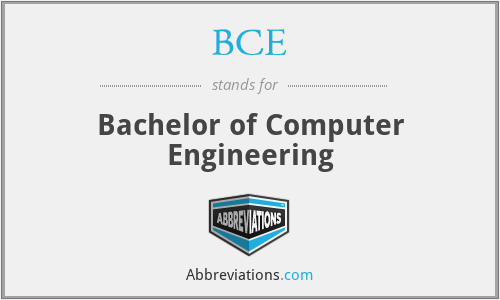 BCE - Bachelor of Computer Engineering