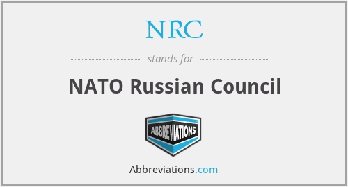 NRC - NATO Russian Council