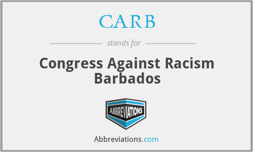CARB - Congress Against Racism Barbados