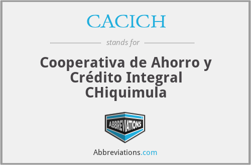 CACICH - Cooperativa de Ahorro y Crédito Integral CHiquimula