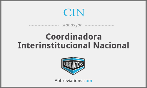 CIN - Coordinadora Interinstitucional Nacional
