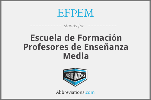 EFPEM - Escuela de Formación Profesores de Enseñanza Media