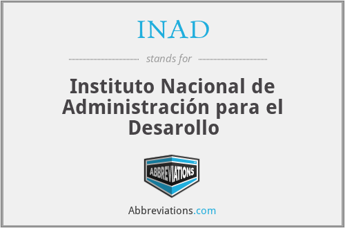 INAD - Instituto Nacional de Administración para el Desarollo
