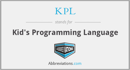KPL - Kid's Programming Language