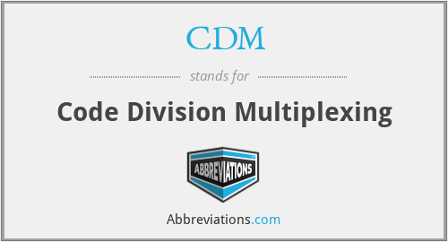 CDM - Code Division Multiplexing