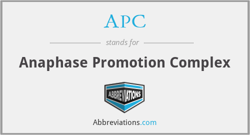 APC - Anaphase Promotion Complex