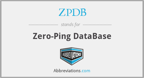 ZPDB - Zero-Ping DataBase