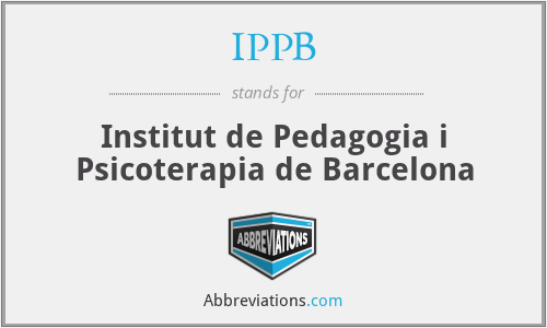 IPPB - Institut de Pedagogia i Psicoterapia de Barcelona