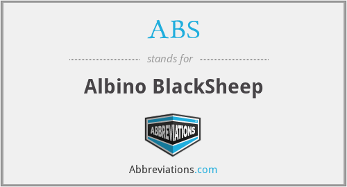ABS - Albino BlackSheep