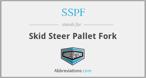 SSPF - Skid Steer Pallet Fork