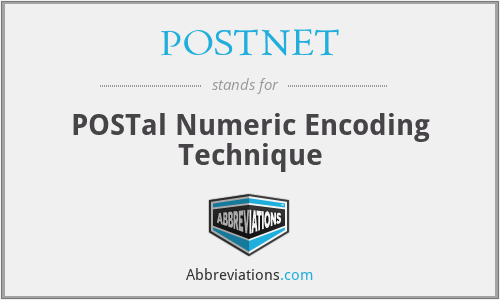 POSTNET - POSTal Numeric Encoding Technique