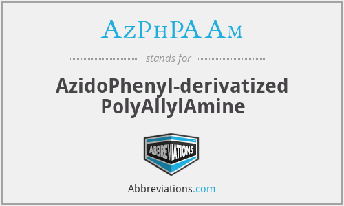 AzPhPAAm - AzidoPhenyl-derivatized PolyAllylAmine