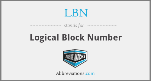 LBN - Logical Block Number