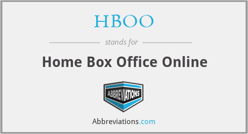 HBOO - Home Box Office Online