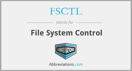FSCTL - File System Control