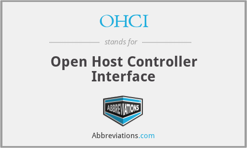 OHCI - Open Host Controller Interface