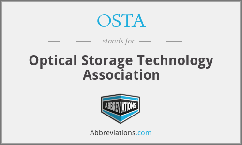 OSTA - Optical Storage Technology Association