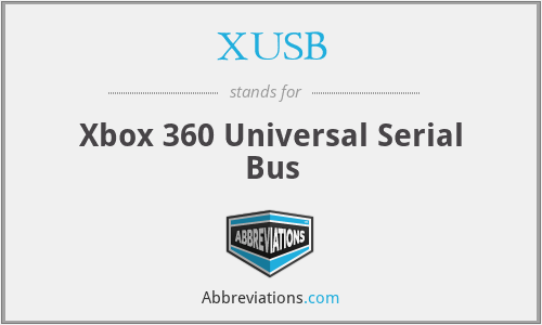 XUSB - Xbox 360 Universal Serial Bus