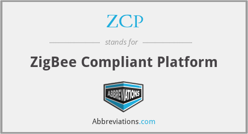 ZCP - ZigBee Compliant Platform