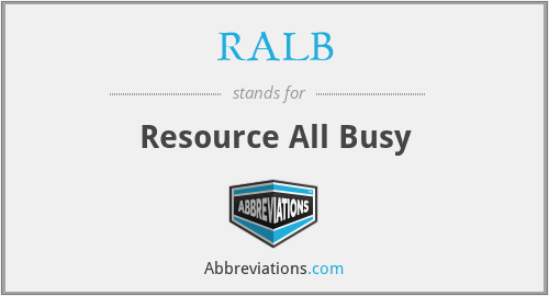 RALB - Resource All Busy