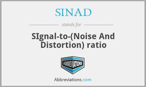 SINAD - SIgnal-to-(Noise And Distortion) ratio