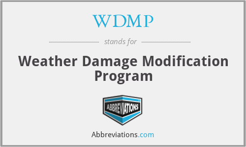 WDMP - Weather Damage Modification Program