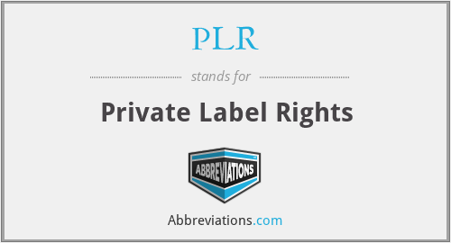 PLR - Private Label Rights