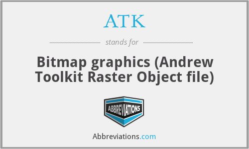 ATK - Bitmap graphics (Andrew Toolkit Raster Object file)