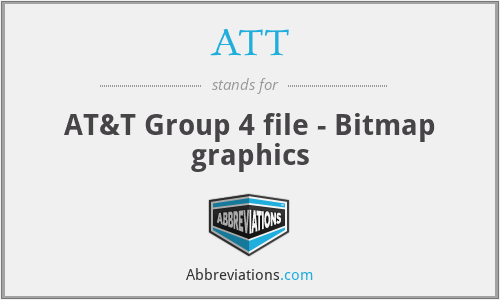 ATT - AT&T Group 4 file - Bitmap graphics