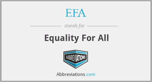 EFA - Equality For All