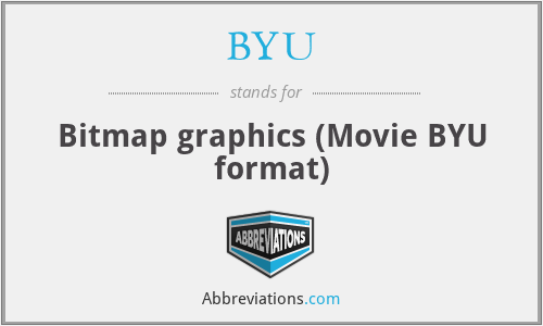 BYU - Bitmap graphics (Movie BYU format)