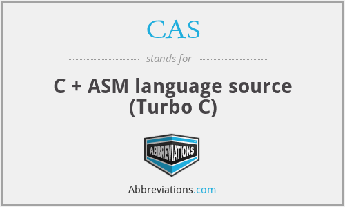 CAS - C + ASM language source (Turbo C)