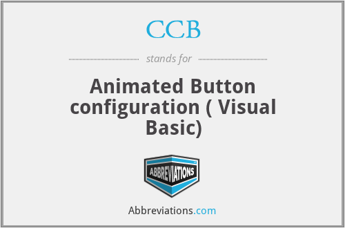 CCB - Animated Button configuration ( Visual Basic)