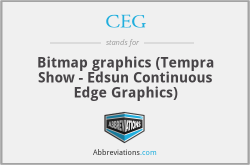 CEG - Bitmap graphics (Tempra Show - Edsun Continuous Edge Graphics)