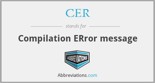 CER - Compilation ERror message