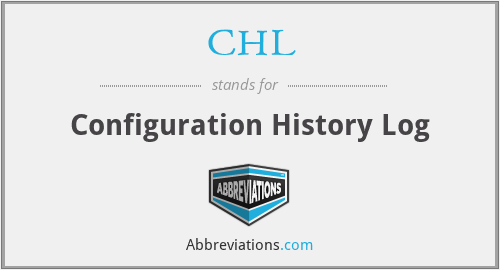 CHL - Configuration History Log