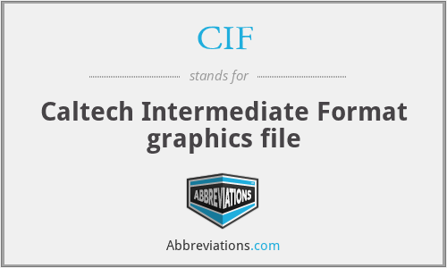 CIF - Caltech Intermediate Format graphics file