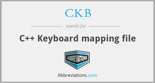 CKB - C++ Keyboard mapping file