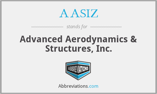 AASIZ - Advanced Aerodynamics & Structures, Inc.