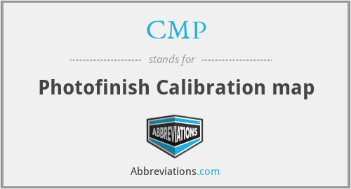 CMP - Photofinish Calibration map