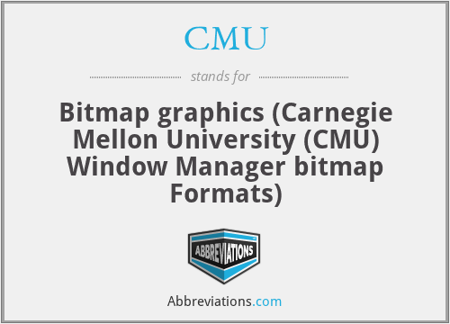CMU - Bitmap graphics (Carnegie Mellon University (CMU) Window Manager bitmap Formats)
